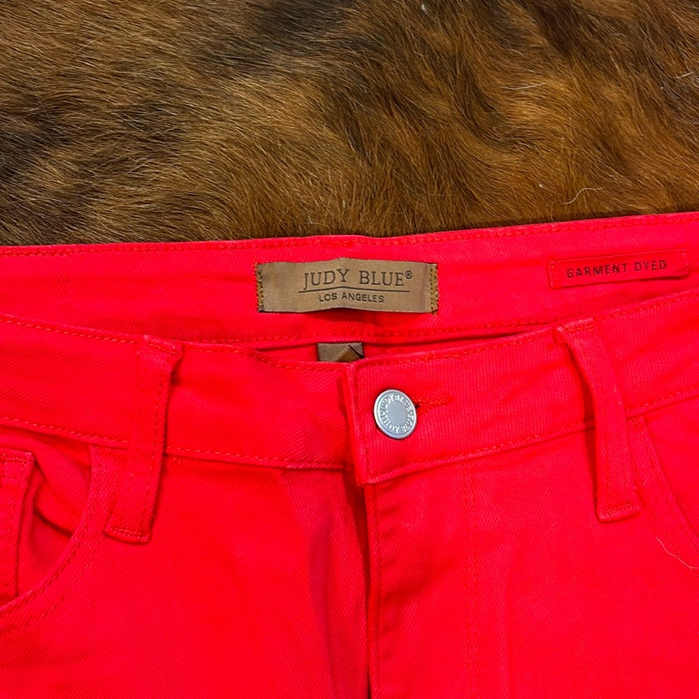 Red Judy Blue Pants